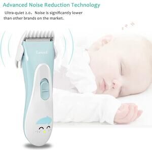 Baby Hair Clippers, Ceramic Blade Electric Kids Hair Trimmer